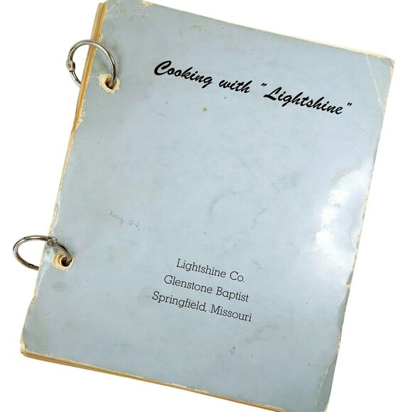 1970s Glenstone Baptist Church Cookbook – Springfield MO Recipes – Ring Bound - Picture 1 of 6